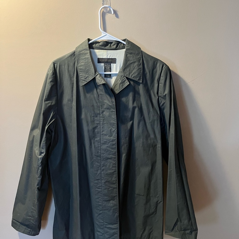 Banana Republic hunter green raincoat